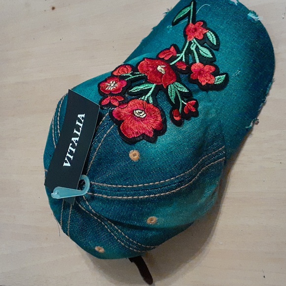 Vintage cap with Rose patch - Picture 2 of 6